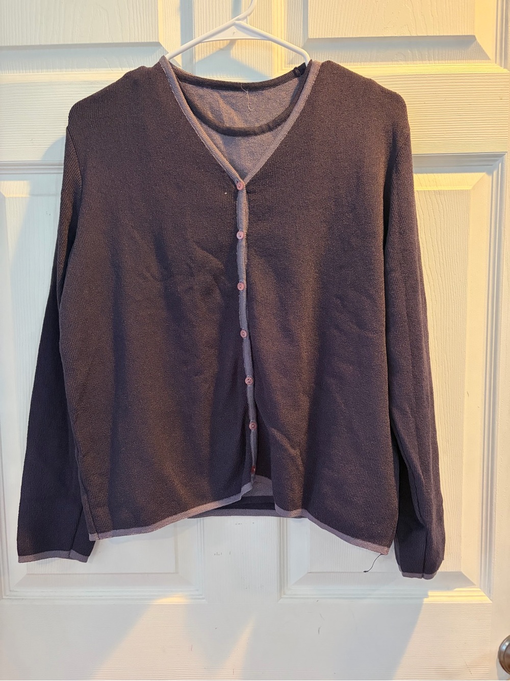 Women's Classic Button Cardigan Sweater - Charcoal